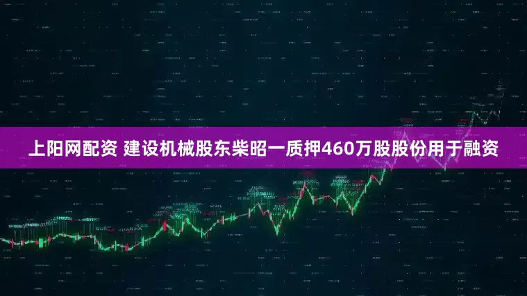 上阳网配资 建设机械股东柴昭一质押460万股股份用于融资